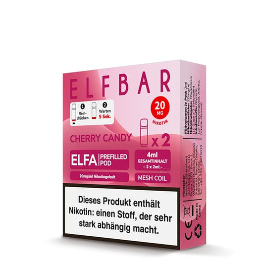 ELFA CP by Elf Bar - Prefilled Liquid POD - Cherry Candy