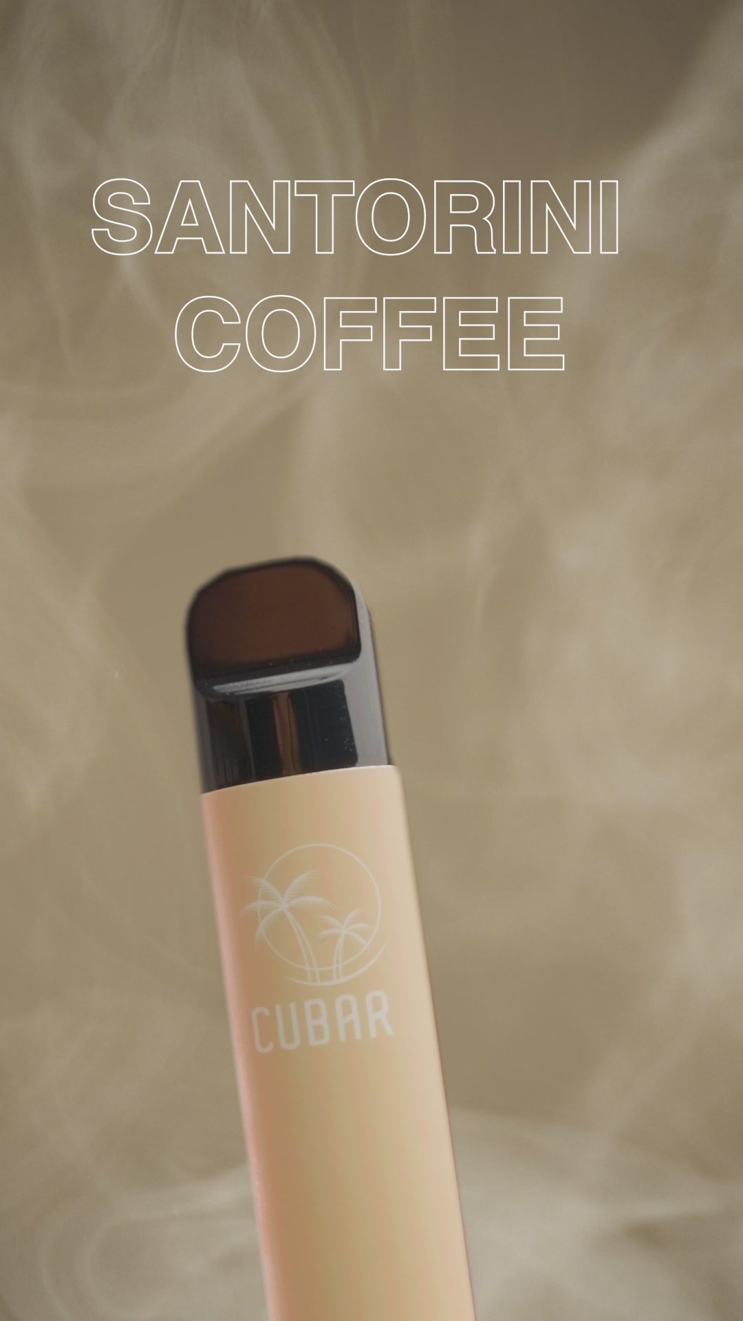 Cubar Club Santorini Coffee Vape Stick Pen Einweg E-Zigarette Dampfen Werbevideo Video Vape Kaffee Geschmack