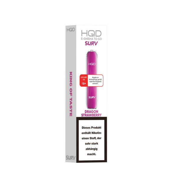 HQD Surv 18mg/ml - Dragon Strawberry