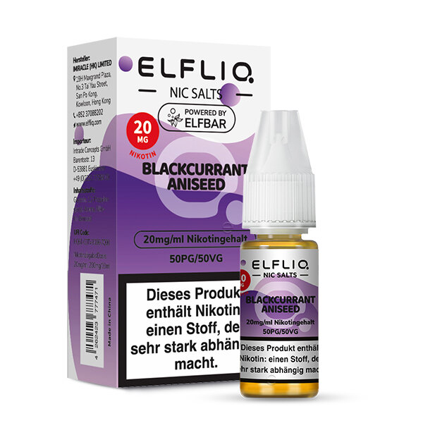 ELFLIQ - Blackcurrant Aniseed 20mg/ml