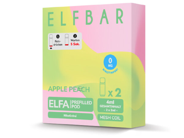 ELFA - Apple Peach (2er Pack) Nikotinfrei