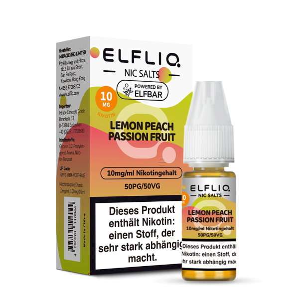 ELFLIQ - Lemon Peach Passion Fruit 10mg/ml