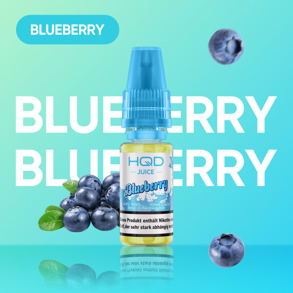 HQD Juice - Blueberry 18mg/ml Nikotinsalz