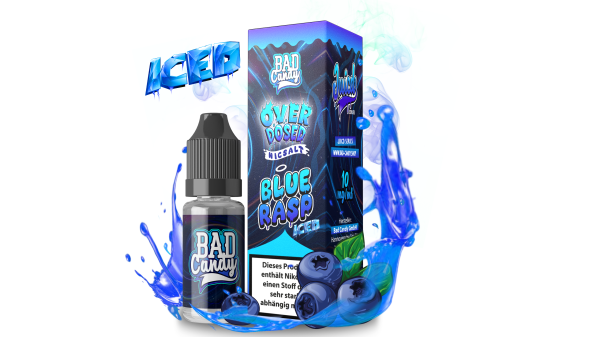 Bad Candy Juicd Overdose - Blue Rasp Iced 10mg/ml Nikotinsalz