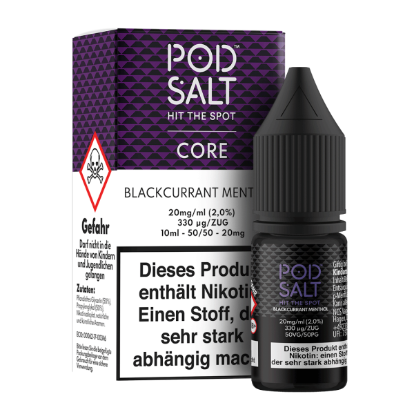 Pod Salt Core Serie - Blackcurrant Menthol 20mg/ml Nikotinsalz