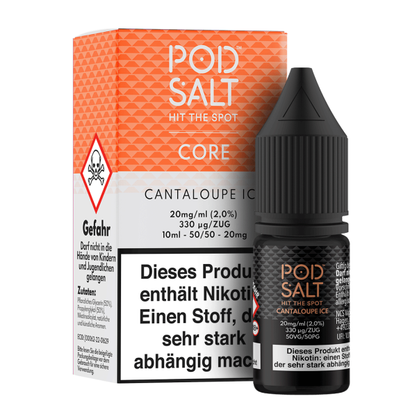 Pod Salt Core Serie - Cantaloupe Ice 20mg/ml Nikotinsalz