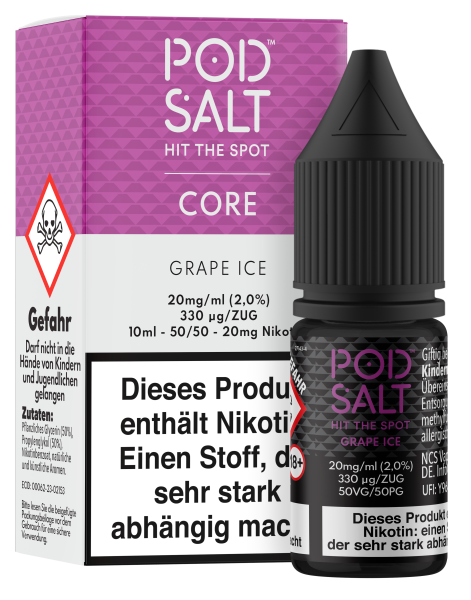 Pod Salt Core Serie - Grape Ice 20mg/ml Nikotinsalz