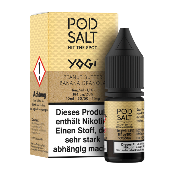 Pod Salt Fusion Serie - Peanut Butter Banana Granola Bar 11mg/ml