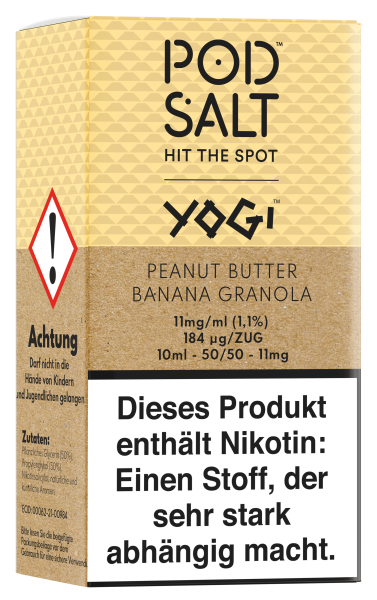Pod Salt Fusion Serie - Peanut Butter Banana Granola Bar 11mg/ml