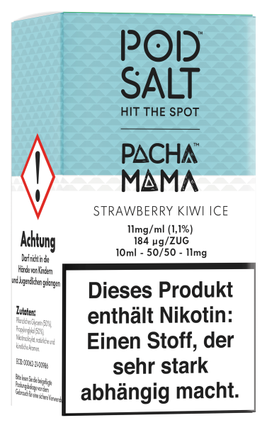 Pod Salt Fusion Serie - Strawberry Kiwi Ice 11mg/ml