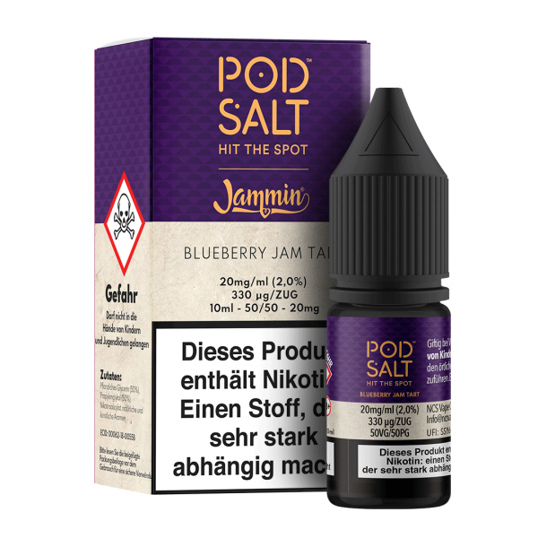 Pod Salt Fusion Serie - Blueberry Jam Tart 20mg/ml