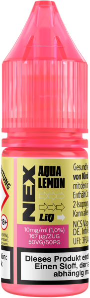 NexLiq NicSalts - Aqua Lemon 10mg/ml