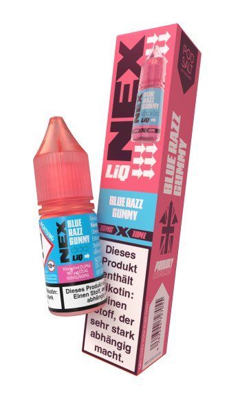 NexLiq NicSalts - Blue Razz Gummy 10mg/ml
