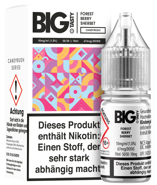 Big Tasty NicSalts - Forest Berry Sherbet 10mg/ml