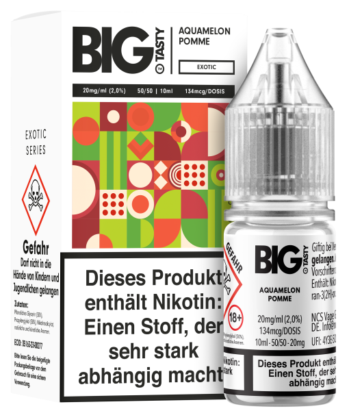 Big Tasty NicSalts - Aquamelon Pomegranate 20mg/ml