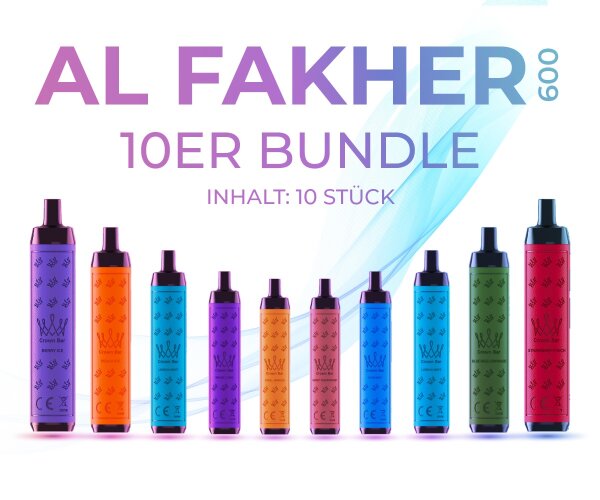 10er Bundle - Al Fakher 600 Einweg Vape