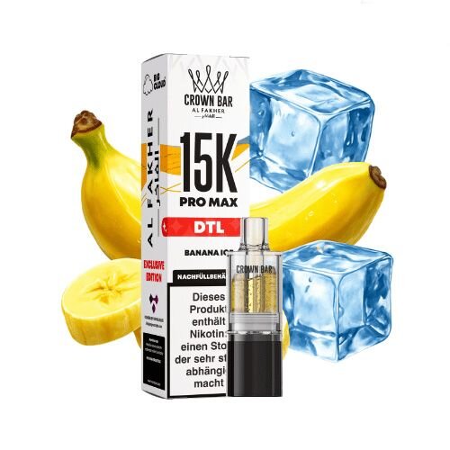 Al Fakher 15k Pro Max Pod - Banana Ice (DTL)