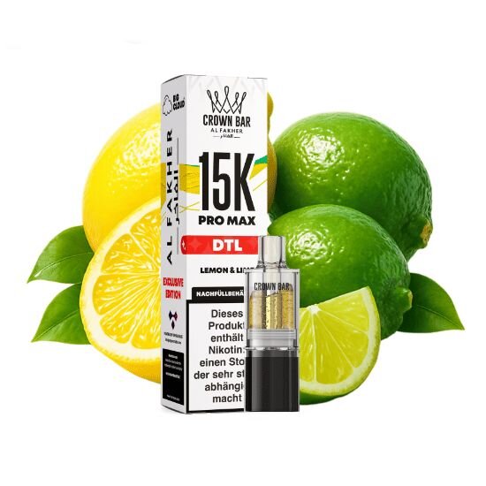 Al Fakher 15k Pro Max Pod - Lemon & Lime (DTL)