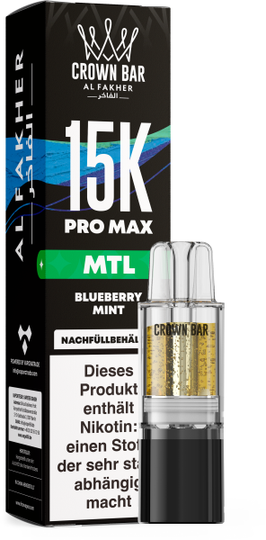 Al Fakher 15k Pro Max Pod - Blueberry Mint (MTL)