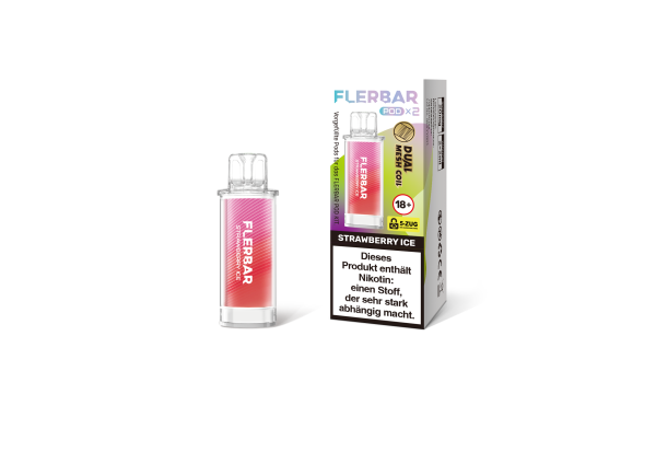 Flerbar Pod - Strawberry Ice (2er Pack)