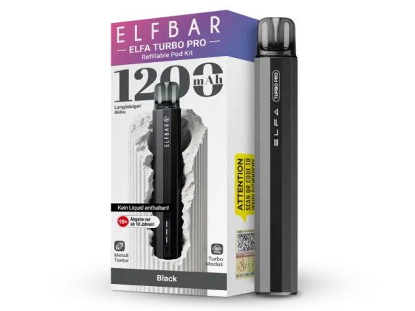 ELFA TURBO PRO KIT (Basisgerät und 1 Pod) - Black