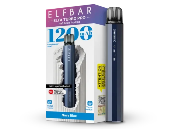 ELFA TURBO PRO KIT (Basisgerät und 1 Pod) - Navy Blue
